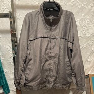 BOXIN AOA JW Men's Stylish Gray Windbreaker Jacket XL